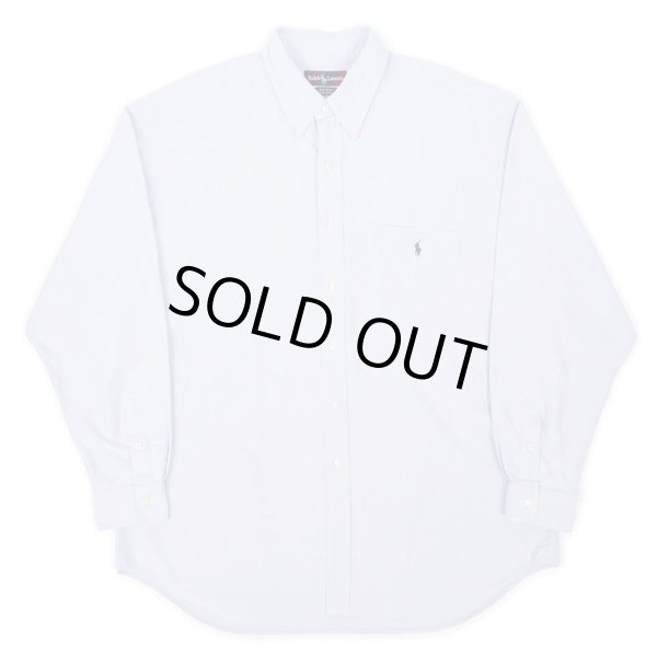 画像1: 90's Polo Ralph Lauren ボタンダウンシャツ “BIG SHIRT / Light Blue” (1)