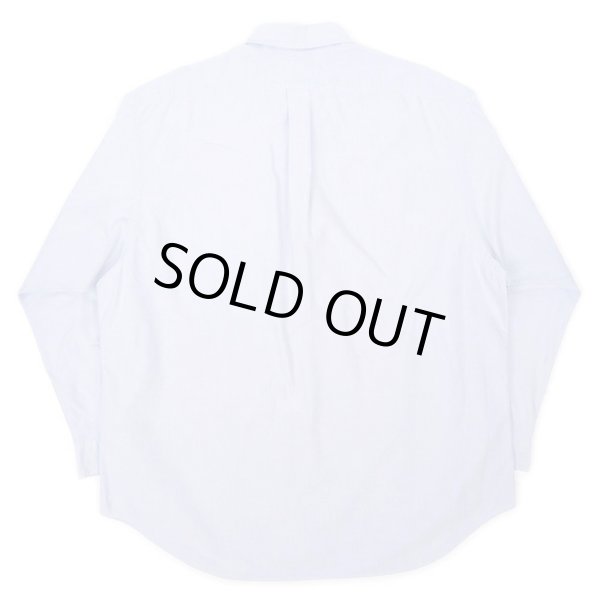 画像2: 90's Polo Ralph Lauren ボタンダウンシャツ “BIG SHIRT / Light Blue” (2)