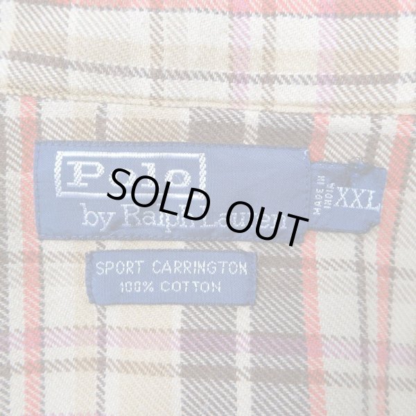 画像3: 90's Polo Ralph Lauren フランネル ワークシャツ “SPORT CARRINGTON” (3)