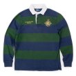 画像1: 90's Polo Ralph Lauren ワイドボーダー柄 ラガーシャツ (1)