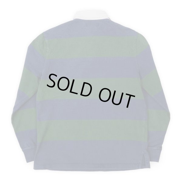 画像2: 90's Polo Ralph Lauren ワイドボーダー柄 ラガーシャツ (2)