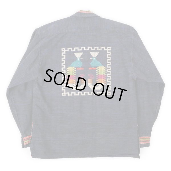 画像2: 80's unknown グアテマラシャツ "NAVY" (2)