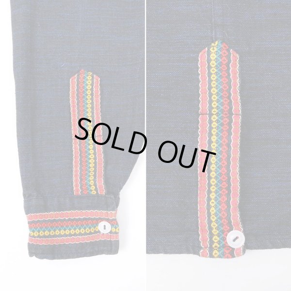 画像4: 80's unknown グアテマラシャツ "NAVY" (4)