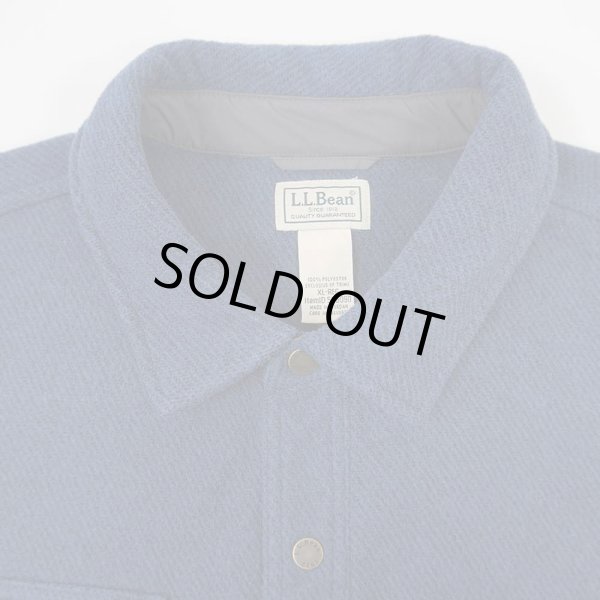 画像3: 00's L.L.Bean アラガッシュフリースオーバーシャツ "NAVY" (3)