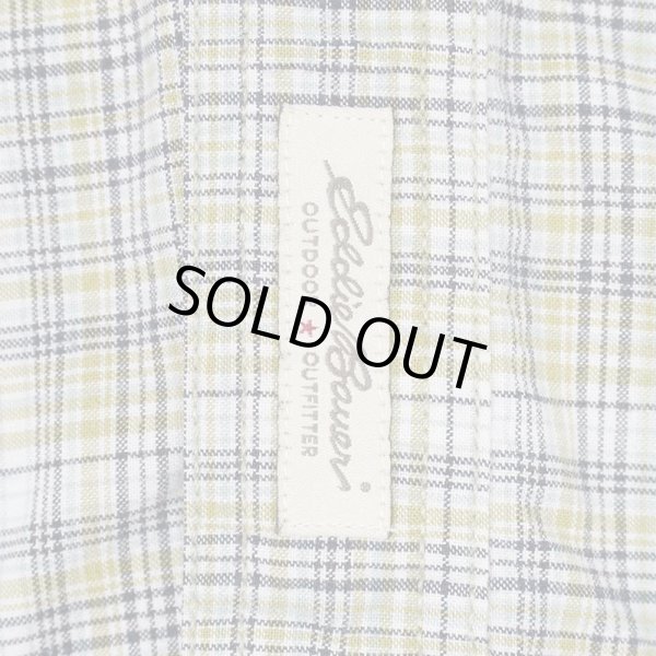 画像3: 00's Eddie Bauer S/S ボタンダウンシャツ “GREEN Plaid” (3)