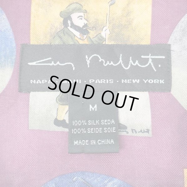 画像2: 00's Guy Buffet 総柄 オープンカラー シルクシャツ (2)