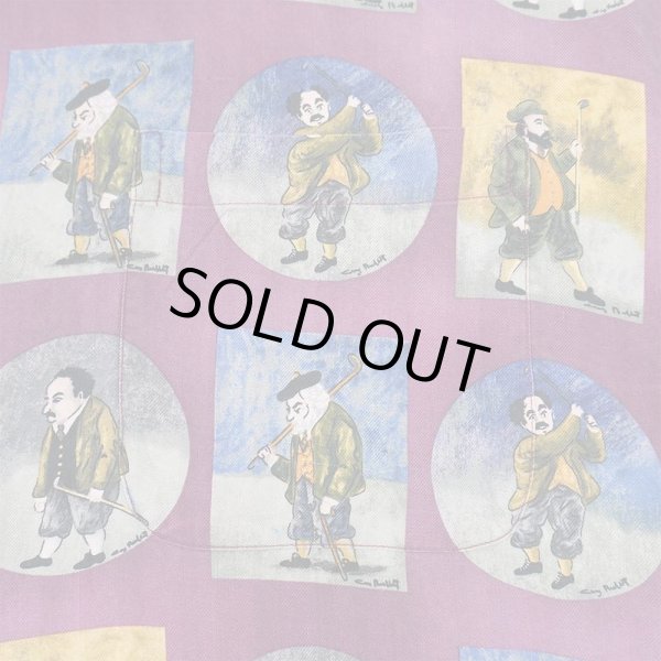 画像4: 00's Guy Buffet 総柄 オープンカラー シルクシャツ (4)