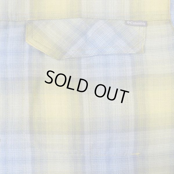 画像4: 00's Columbia レギュラーカラーシャツ "Green Ombre Plaid" (4)