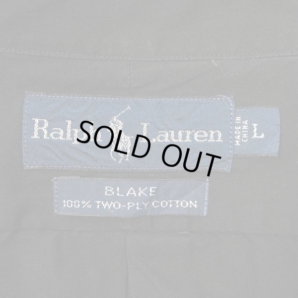 画像2: 90's Polo Ralph Lauren ボタンダウンシャツ "BLAKE / BLACK" (2)