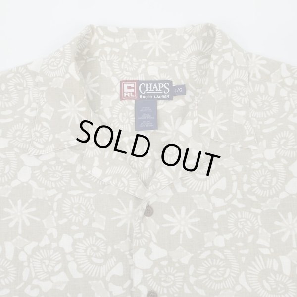 画像3: 90's CHAPS RALPH LAUREN S/S 総柄 オープンカラーシャツ "LINEN×COTTON" (3)
