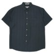 画像1: 90's PERRY ELLIS S/S レギュラカラー レーヨンシャツ "BLACK" (1)