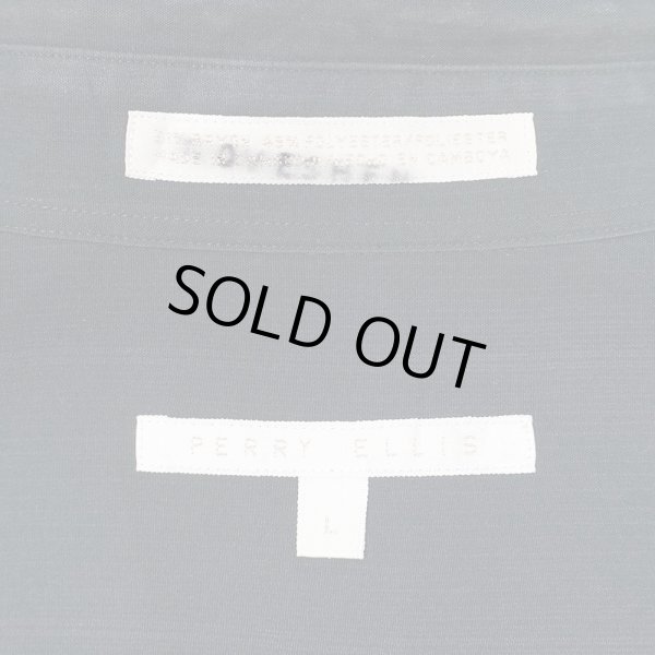 画像2: 90's PERRY ELLIS S/S レギュラカラー レーヨンシャツ "BLACK" (2)