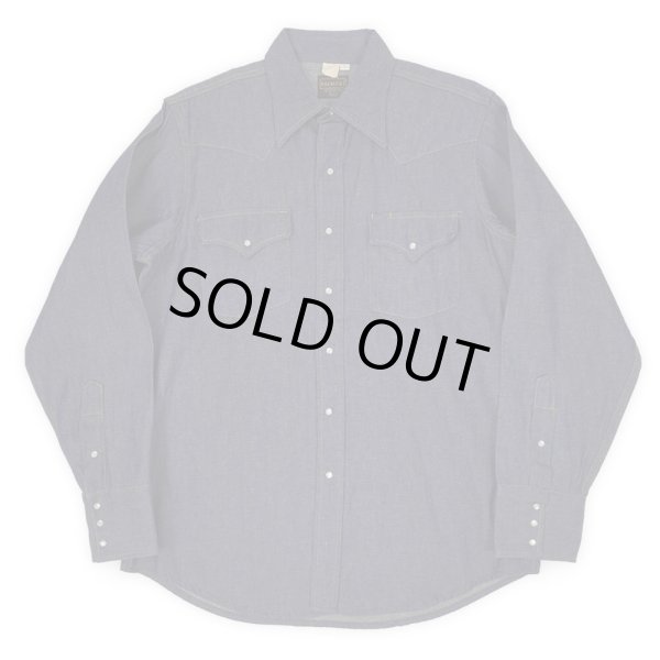 画像1: Early 70's ROEBUCKS デニムウエスタンシャツ "MADE IN USA / DEADSTOCK" (1)