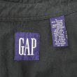 画像2: 90's OLD GAP レギュラーカラーシャツ “BLACK / COTTON×RAYON” (2)