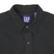 画像3: 90's OLD GAP レギュラーカラーシャツ “BLACK / COTTON×RAYON” (3)