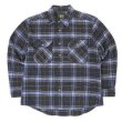 画像1: 90's Stillwater Supply ヘビーネルシャツ "BLACK×BLUE PLAID" (1)