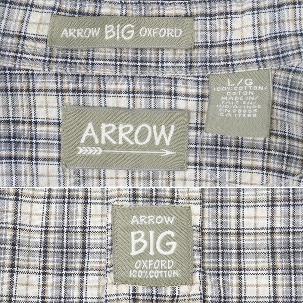 画像2: 90-00's KNAKI'S by ARROW ボタンダウンシャツ "BIG OXFORD" (2)