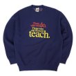 画像1: 90-00's Fruit of the loom メッセージプリント スウェット (1)