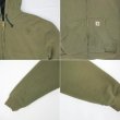 画像3: 00's Carhartt サーマルライナー フルジップスウェットパーカー "OLIVE" (3)