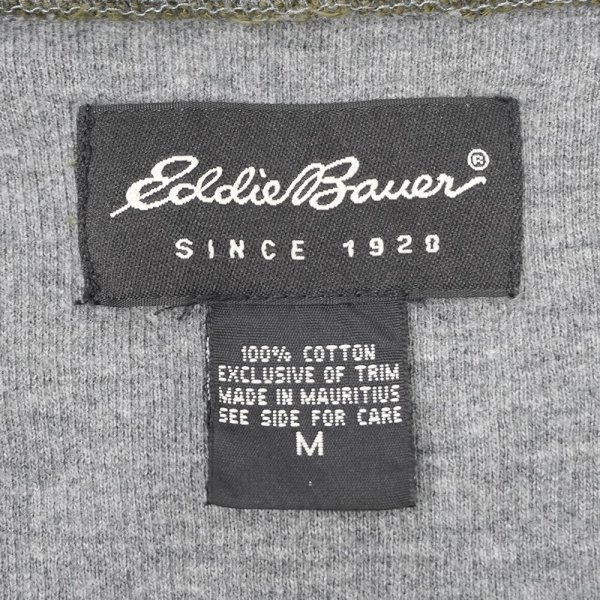 画像2: 00's Eddie Bauer Vネック コットンニット (2)