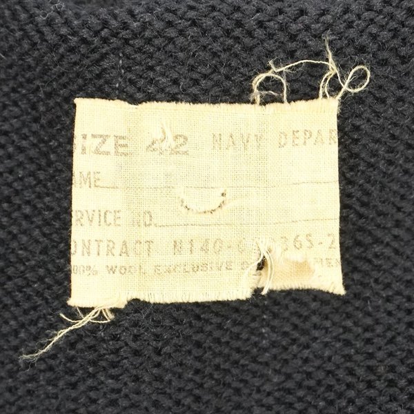画像2: 50's US.NAVY ゴブセーター "size 42" (2)