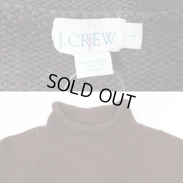 画像3: 90's J.CREW ロールネック ウールニット “BROWN” (3)