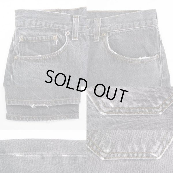 画像4: 90's Levi's 501 先染め ブラックデニムパンツ "MADE IN USA / W33 L30" (4)