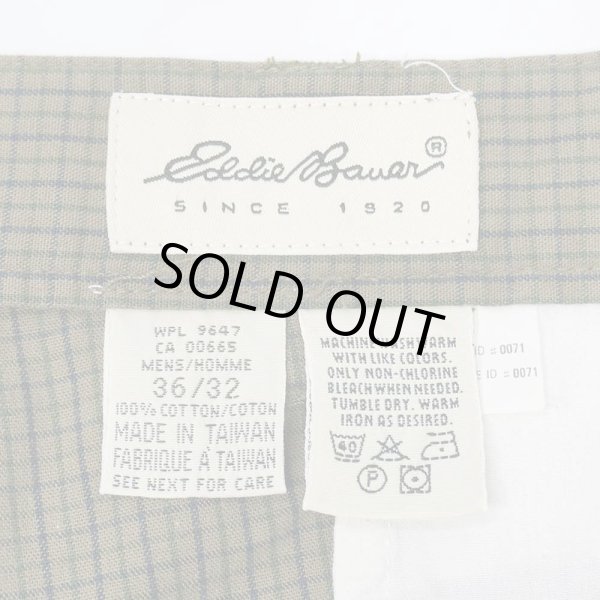 画像3: 90's Eddie Bauer 2タックトラウザー "白タグ / W36 L32" (3)