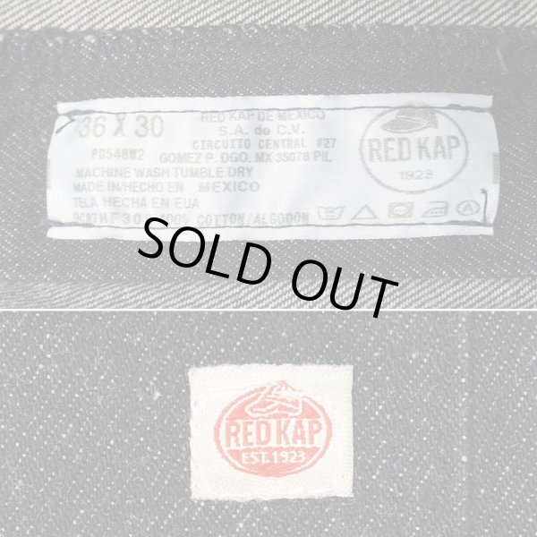 画像4: 00's RED KAP 先染め ブラックデニムパンツ "DEADSTOCK / W36 L30" (4)