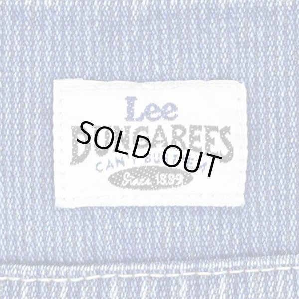 画像3: 00's Lee DUNGAREES ストライプデニム ペインターパンツ "W34 L29相当" (3)