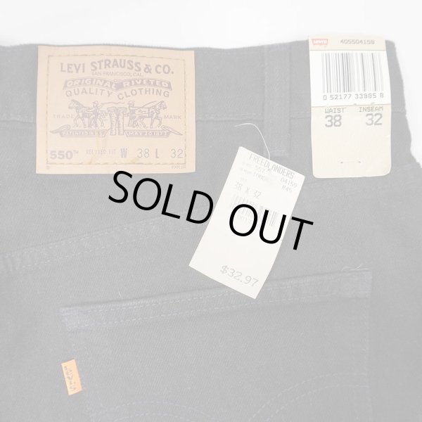 画像3: 90's Levi's 550 ブラックデニムパンツ "DEADSTOCK / W38 L32" (3)