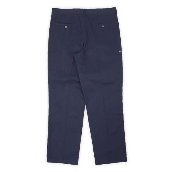 画像2: 00's BASIC EDITIONS 2タック チノトラウザー "DEADSTOCK / NAVY / W32 L30" (2)