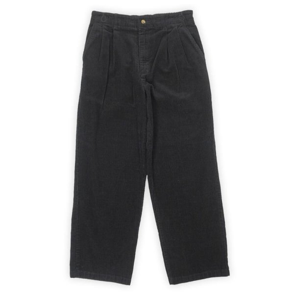 画像1: 00's Eddie Bauer 2タック コーデュロイトラウザー "BLACK / W34" (1)