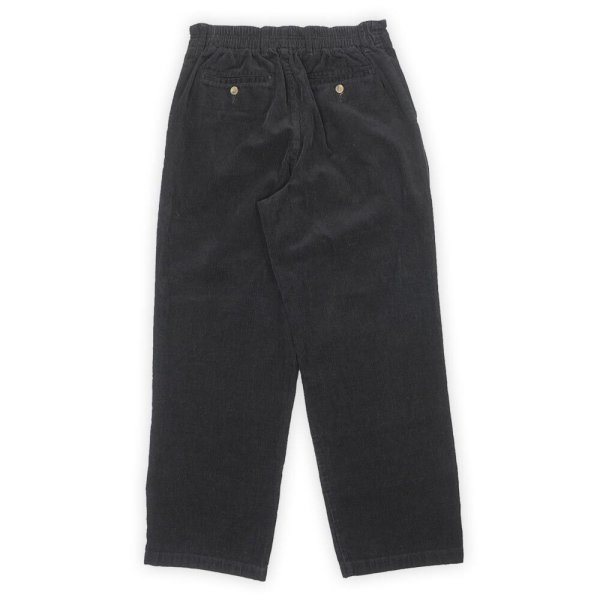 画像2: 00's Eddie Bauer 2タック コーデュロイトラウザー "BLACK / W34" (2)