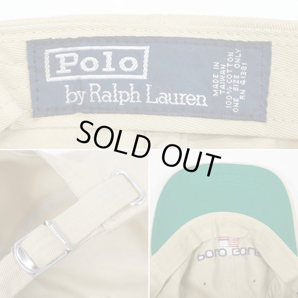 画像4: 90's Polo Ralph Lauren 6パネルキャップ  “POLO GOLF / BEIGE” (4)