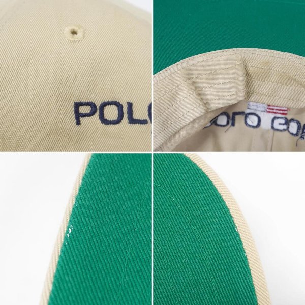 画像5: 90's Polo Ralph Lauren 6パネルキャップ  “POLO GOLF / BEIGE” (5)