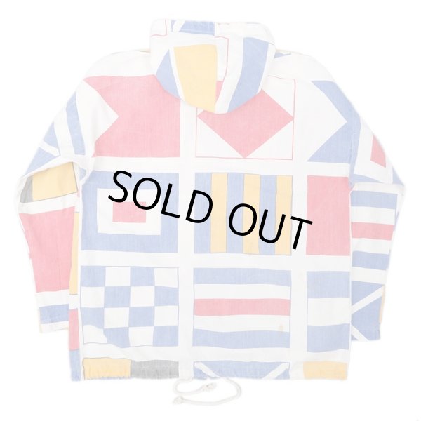 画像2: 90's MICHIGAN RAG 総柄 フーディージャケット (2)