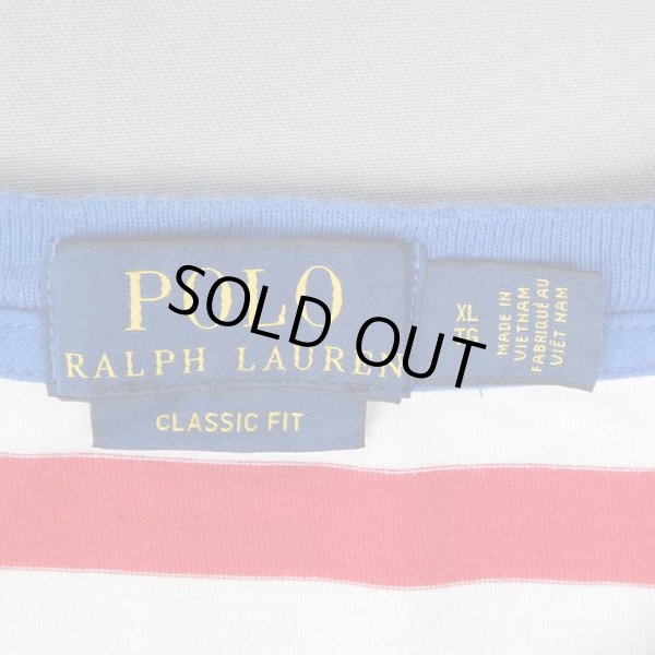 画像2: 00's Polo Ralph Lauren ボーダー柄 ポケットTシャツ "DEADSTOCK" (2)