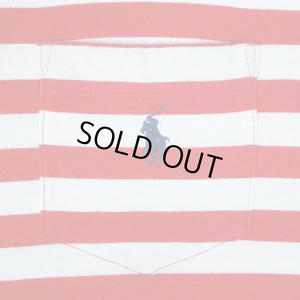 画像3: 00's Polo Ralph Lauren ボーダー柄 ポケットTシャツ "DEADSTOCK" (3)