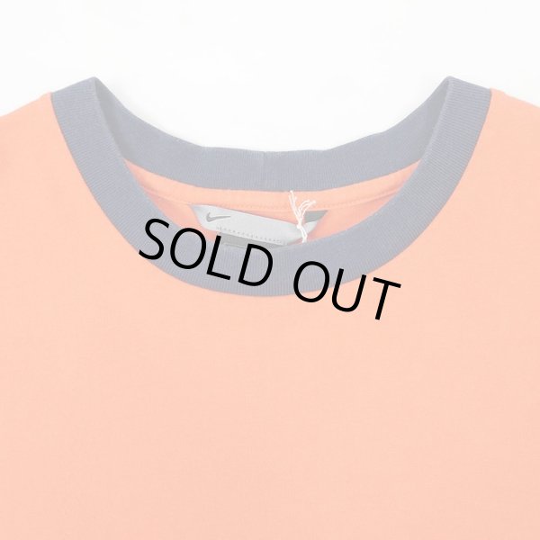 画像3: 00's NIKE ロゴ刺繍 トリムTシャツ (3)