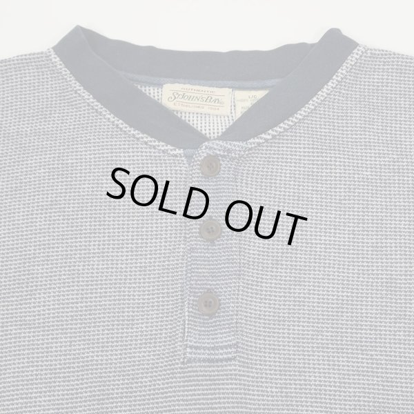 画像3: 90's ST JOHN'S BAY ヘンリーネック サーマルカットソー (3)