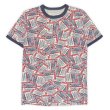 画像1: 70-80's Budweiser 総柄 リンガーTシャツ (1)