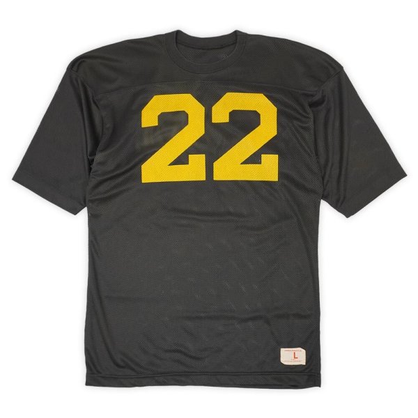 画像1: 60's Champion メッシュフットボールTシャツ "BLACK / PRODUCTS TAG" (1)