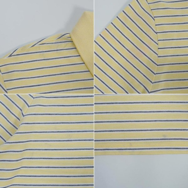 画像4: 00's ST JOHN'S BAY マルチボーダー柄 ポロシャツ "DEADSTOCK" (4)