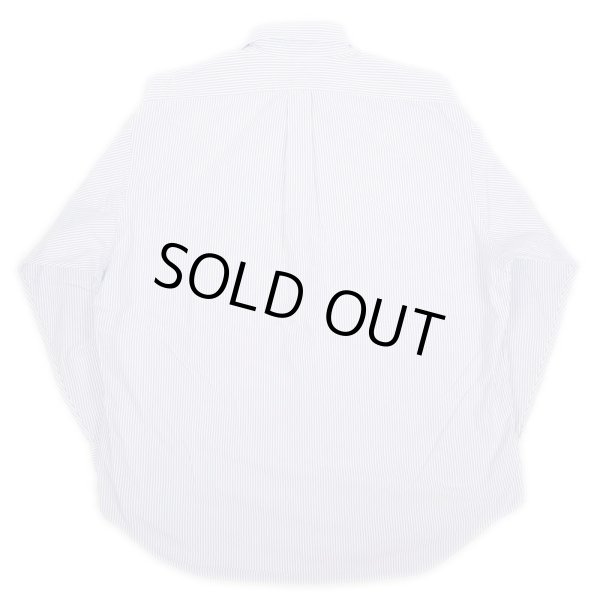 画像2: 90's Polo Ralph Lauren ストライプ柄 ボタンダウンシャツ “BIG SHIRT” (2)