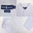 画像3: 90's Polo Ralph Lauren ストライプ柄 ボタンダウンシャツ “BIG SHIRT” (3)