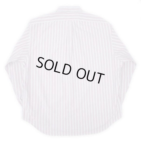 画像2: 90's Polo Ralph Lauren マルチストライプ柄 ボタンダウンシャツ "BIG SHIRT" (2)