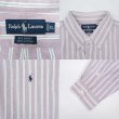 画像3: 90's Polo Ralph Lauren マルチストライプ柄 ボタンダウンシャツ "BIG SHIRT" (3)