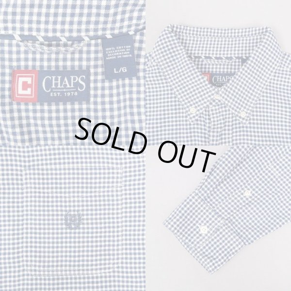 画像3: 90's CHAPS Ralph Lauren ギンガムチェック ボタンダウンシャツ "DEADSTOCK" (3)