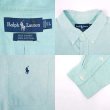 画像3: 90's Polo Ralph Lauren ボタンダウンシャツ “BIG SHIRT / Pale Green” (3)